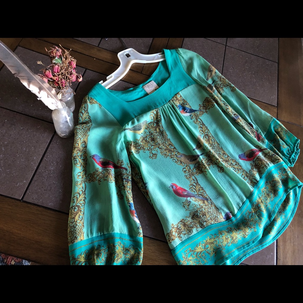 Anthropologie silk shirt
